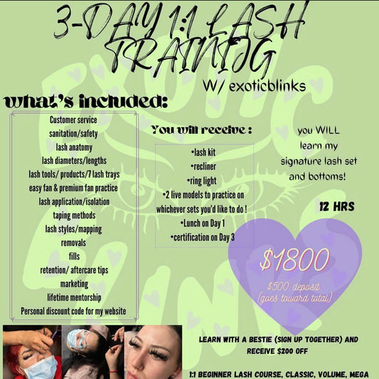 3 day Lash course